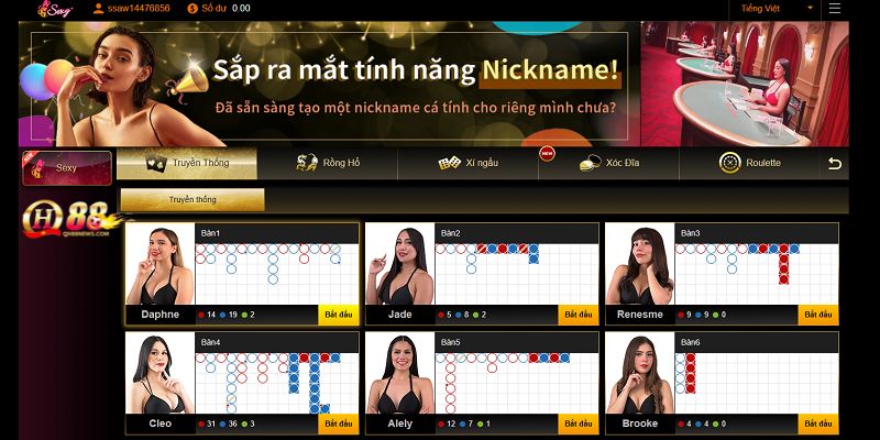 Sảnh chơi tại Casino có rất nhiều bàn cược dành cho bet thủ lựa chọn. 